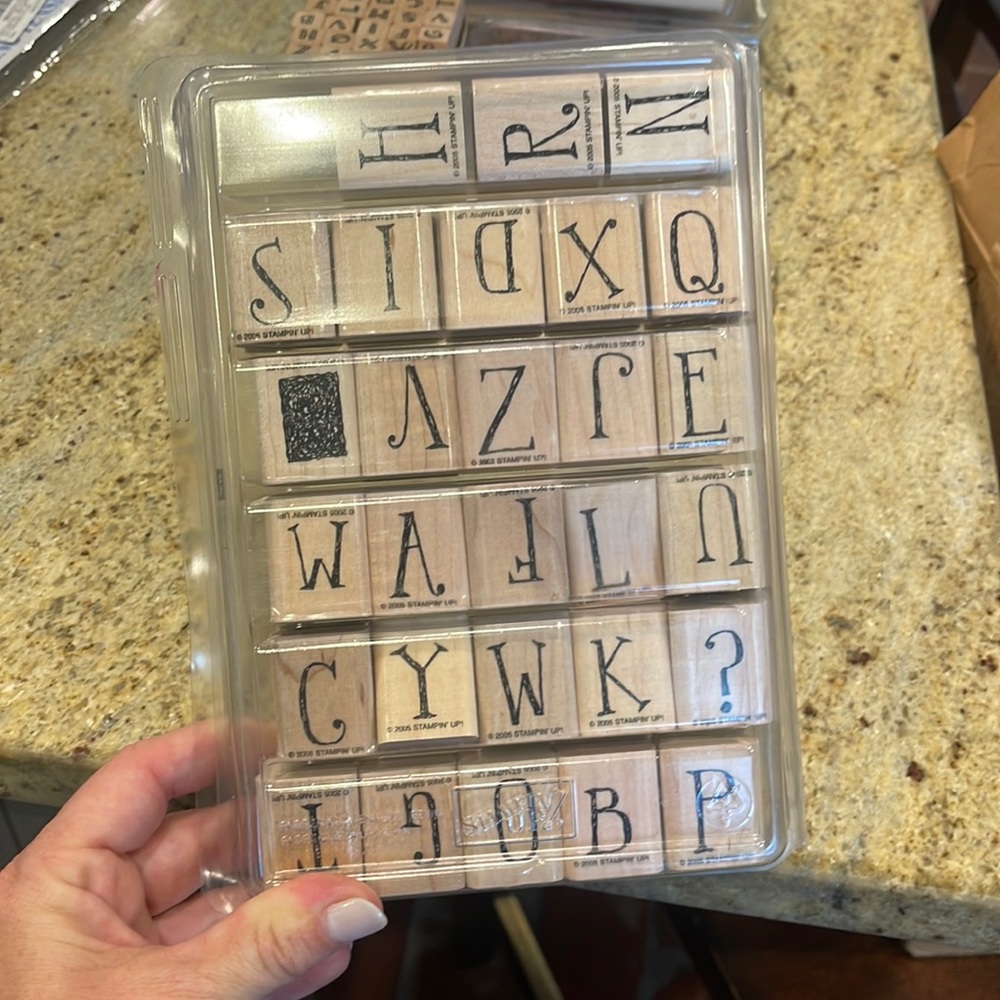 Stampin’ Up! Whimsical alphabet